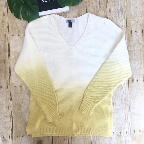 NWT Vylette Dip-Dye Design Sweater  Side Slits - Picture 4 of 8